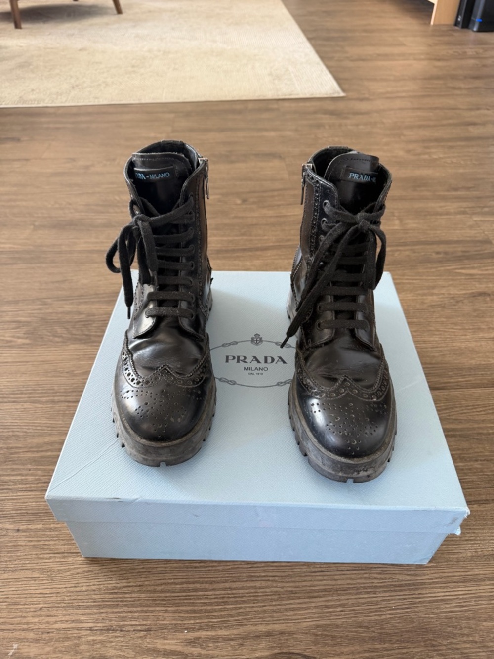 Prada Calzature Donna Black Boots